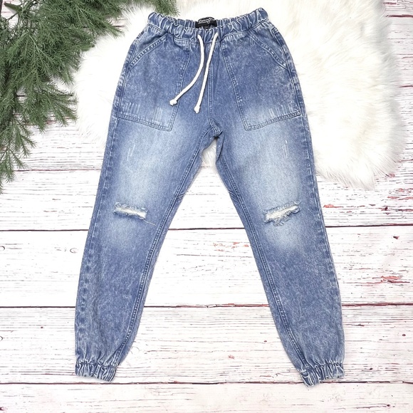 👖|•BRITTANY HUMBLE•| Fun Jogger Stretch Jeans Size 8👖 - Picture 1 of 5